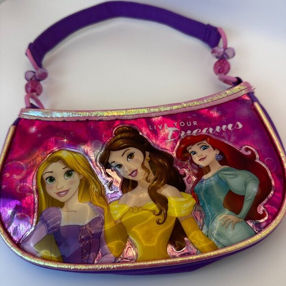 DISNEY PRINCESS BEADED SHOULDER BAG PURSE - Picture 1 of 6